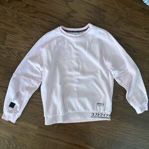 Adidas Pink Crewneck Sweater Soft Knit Casual